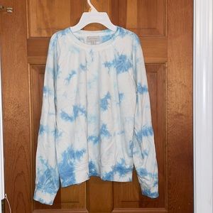 Small, Lucky Brand, blue and white pull over